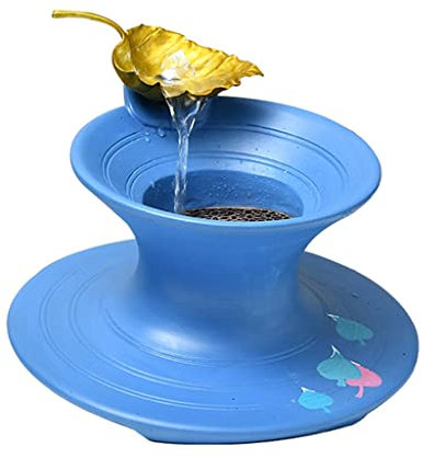 Fuente de escritorio Fuente de agua de mesa Fuente de agua de mesa Sonido de agua relajante, pacífico y calmante, Fuente de interior Cascada de relajación Característica Decoración de interior