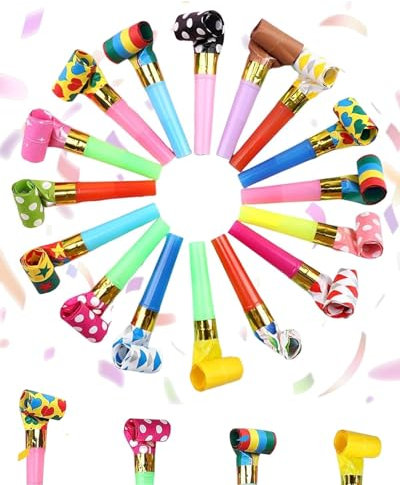 GAJUS 50 pcsTröTe Kindergeburtstag, TröTen Kindergeburtstag, PartytröTen, TröTen FüR Kinderspielzeug, TröTe Kinder FüR Partys, Geburtstagsfeiern, Festliche AnläSse, Kinder Party