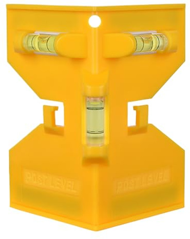Livella per pali e tubi, livella a bolla a bolla d'aria per pali da recinzione, strumento di livellamento per pali magnetici, tubi, colonne e angoli