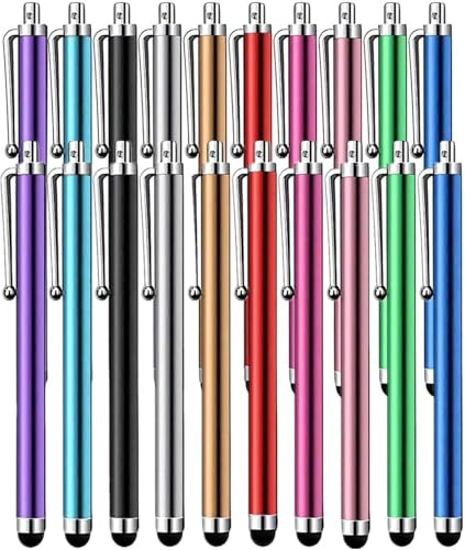 Stylus Pens for Touch Screens,20Pack Universal Capacitive Touch Screen Pens for Tablets,Smartphones,All Universal Touch Screen Devices