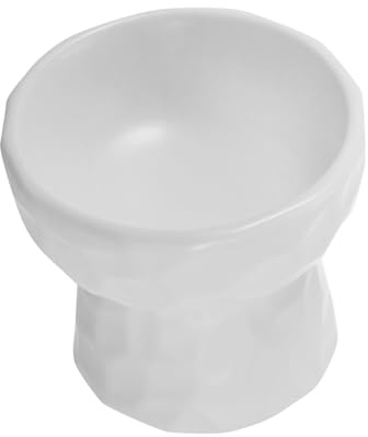 Hemobllo Comedero de Cerámica Cuenco de Agua para Perros y Gatos 250ml Fácil de Limpiar Base Estable y Diseño Elegante Adecuado para Mascotas en Casa