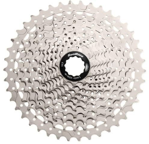 SunRace Unisex-Erwachsene CSMS8 11SPEED CASS 1136T – Silber, 11 Geschwindigkeit