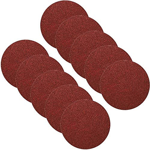 50x Klettscheiben Ø 125mm ohne Loch Körnung 40 Klett Schleifpapier Exzenterschleifer Schleifscheiben Klettschleifscheiben Klettbefestigung z.B. für AEG, Black&Decker, Bosch, Einhell, Kress