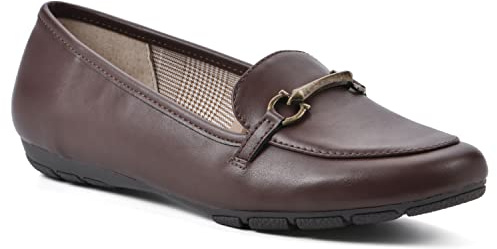 CLIFFS BY WHITE MOUNTAIN Glowing, Mocassino Basso Donna, Marrone Liscio, 41 EU