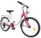 BAOCHADA 20 Zoll Kinderfahrrad, 6 Gang Kinder Fahrrad Mädchen Cruiser, Kinderrad Stadtfahrrad mit Hinteren Halterung, Outdoor Fahrräder Rosa&Weiß Mountainbike für Städte, Strände, Fahrradwege