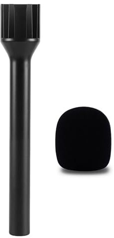 EDGIT Wireless Interview Microphone Adapter - Compatible with DJI Mic, Rode Wireless GO, Hollyland Lark, and More - Works with Wireless Mini and WMX-2 Systems - Handheld Mic Mount