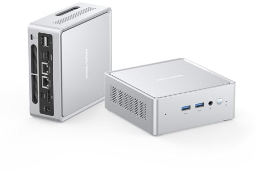 MINISFORUM NAB8 Plus Mini PC Core i7-12800H (14C/20T, fino a 4,8 Ghz) Barebone Desktop Computer, 1xHDMI2.1 TMDS|1xDP1.4|1xUSB4 uscite video, 2x2.5G LAN/WiFi6E/BT5.3/4xUSB Iris Xe Graphics Micro PC