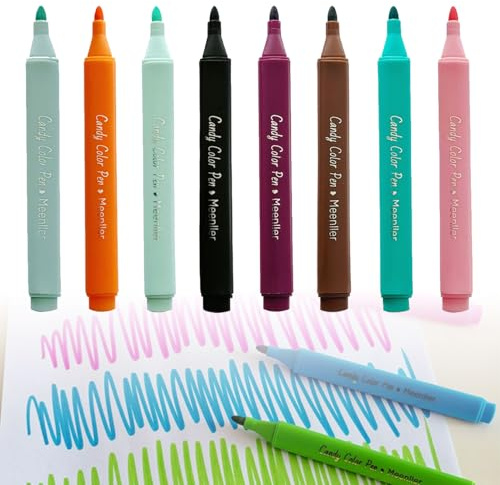 Joysuelly 8 Pièces Marqueur de Verre, Marqueurs pour Verres à Vin Effacable Feutres Acrylique Marqueurs Peinture Acrylique Marker Permanent Feutre Ardoise Effacable pour Verrerie Fenêtre