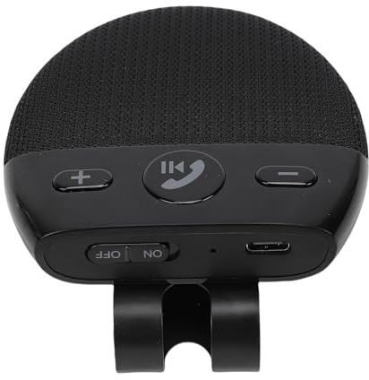 KELFEEAO Kit Manos Libres para Automóvil, Altavoz Bluetooth 5.0 para Automóvil con Reducción de Ruido CVC8.0 Batería de 600mAh Altavoz Manos Libres para una Conducción Segura