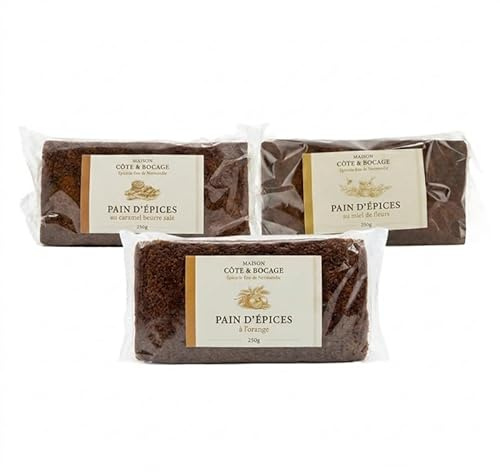 Le Manoir des Abeilles - Assortiment de pain d'épices 3x250g - Made in Calvados