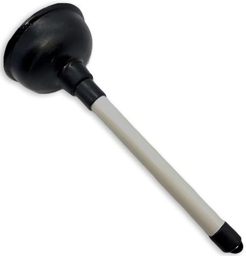 TIJAR® Plunger, Long Handle Plunger, Super Strong Durable Plunger for Kitchens and Bathrooms, Extreme Suction Sink Plunger Opener Bathtub, Shower, Sink (10 CM)