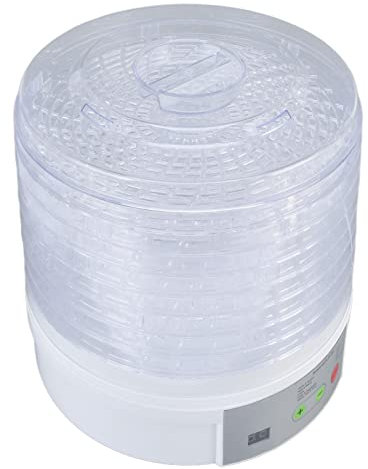 Shanrya Déshydrateur Alimentaire, séchoir à Fruits 350 W Facile à Nettoyer 8 Plateaux Passe au Lave-Vaisselle pour légumes