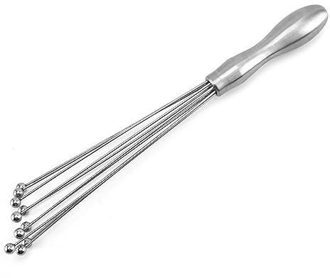 BmXauz Frusta a Sfera in Acciaio Inossidabile, sbattitore for Uova con Perline antiruggine, frullino for Le Uova Portatile, Strumenti for miscelare la Cucina, Utensili for Uova for la casa(12 Inches)