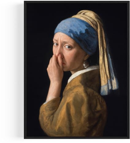 OHBIMBA® Badezimmer Deko Bilder Poster & Kunstdrucke Für Bad Und Gäste Wc Hochwertiger Kunstdruck für Deine Wanddeko Witziger Toilettenpapier Kunst - 21 X 30 cm - Ohne Rahmen