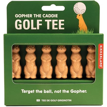 KIKKERLAND Gopher The Caddy Golf Tee GG258 Gopher The Caddy Golf Tee