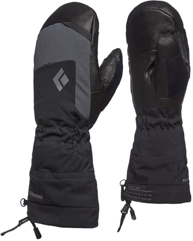 BLACK DIAMOND Women's Mercury Ski/Snow Mitts | Contains BD.Dry Waterproof Inserts Waterproof Insert | Removable Liner Mittens | Black 2.0 | Medium