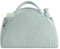 Wickeltasche Organizer, Baby Windel Caddy Korb, Tragbarer Aufbewahrungskorb für den Wickeltisch, Wickelkorb Organizer mit Fächern & Griffen, Baumwollseilkorb für Babyparty Geschenke (Grün)