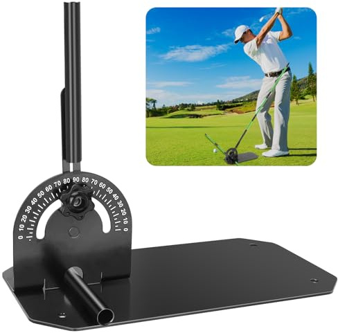 Golf Alignment Stick Holder with Holder Angle Plate,Professional Swing Trainer,Golf Swing Plane Trainer Aid for Aiming Putting Swing,Golf Teaching, Multi-Functional for All Levels of Golfer