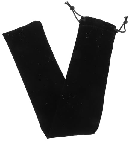 Toyvian Borsa per Flauto con Coulisse 10 Pollici Nero, Custodia Protettiva Antipolvere Multifunzionale, Compatta per Strumenti Musicali in Movimento