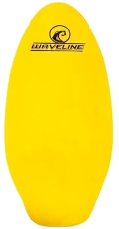 Waveline Neon Holz-Skimboard (Größe und Farbe wählen) (Gelb, 76,2 cm)