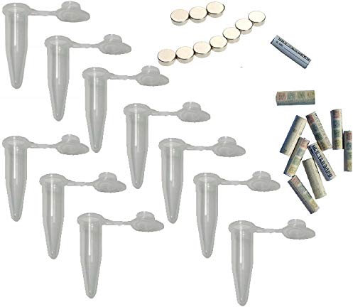 Geocaching 10x Nano Plastik+ 10 Logs 10 Magneten Set Versteck Mico magnetisch mi