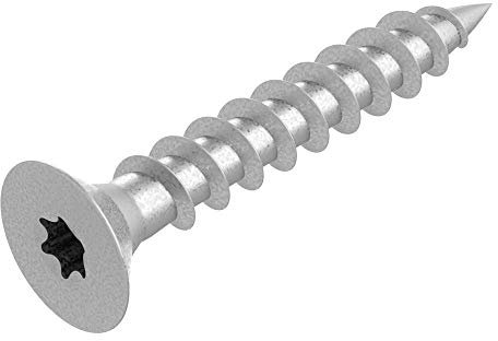 Vite SECCARO per truciolare 6 x 40 mm, acciaio zincato, vite per legno con filettatura totale, TX/esalobata, 200 pezzi