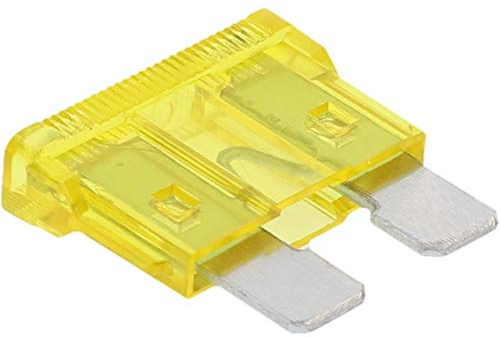 CARTREND 10476 platt fästsäkringsset 20 ampere, gul, 5 delar