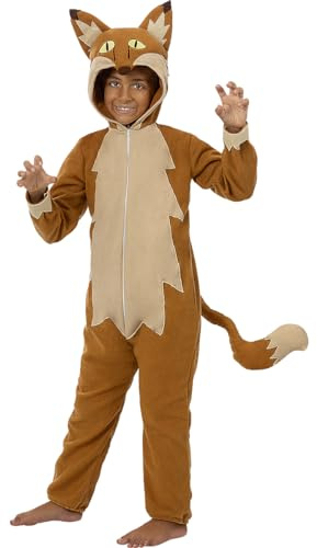 Funidelia | Déguisement renard pour fille et garçon Animaux - Déguisement pour Enfant et accessoires pour Halloween, carnaval et fêtes - Taille 5-6 ans - Marron