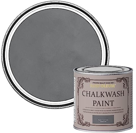 Rust-Oleum Chalkwash Wall Paint Dark Concrete 125ml