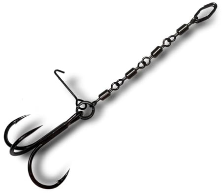 VMC Pike Chain - Stinger für Gummiköder, Gummifischsystem, Hakensystem für Gummifische