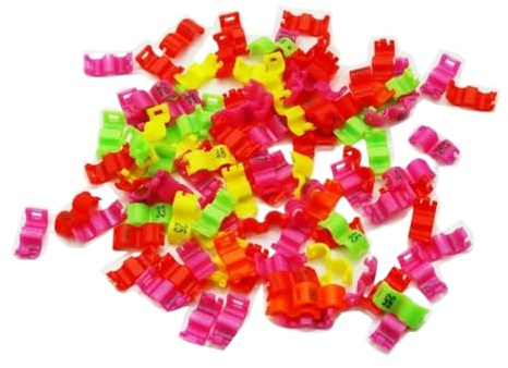 30 Pcs Inner 2.7/ 3/4/4.5/5Mm Canary Clip Ring Bird Pigeon Parrot Leg Rings Small Birds Foot Rings With Number Bird Clip Ring,multi,3mm