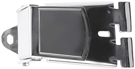 5 Strängsvansstycke, Zinklegering Banjo Tailpiece Plate, med Våren Action Cover för Vacker Kromfärg Banjo