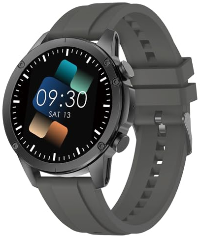 Militär Smartwatch Herren, 1.43''AMOLED Display Smart Watch mit Telefonfunktion, 123 Sportmodi Fitnessuhr mit Herzfrequenz SpO2 Schlafmonitor Schrittzähler, IP68 Wasserdicht Sportuhr für Android iOS