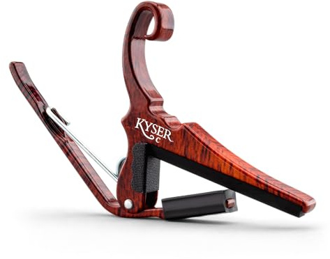 Kyser Quick-Change Capo for classical/flamenco guitars, Rosewood, KGCRW