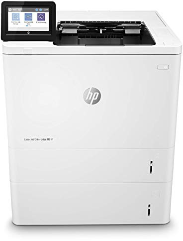 HP Laserjet Enterprise M611x Monochrome Duplex Printer with Dual-Band Wi-Fi and Extra Paper Tray (7PS85A) (Renewed)