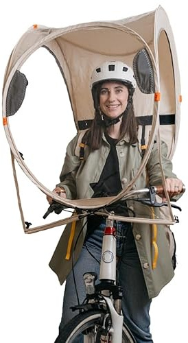 Bub-up Plus Protezione antipioggia per bici che sostituisce l'abbigliamento antipioggia (impermeabile, giacca, mantello, parka, poncho). Opzioni aggiuntive rispetto versione classica