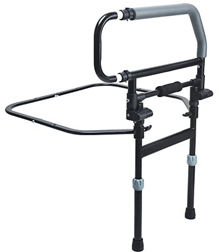 Sangohe Safety Bed Rail for Elderly - Heavy Duty Bed Rail for Senior & Elderly and People Falling Out of Bed - Foldable Bed Assist Handle - 504E