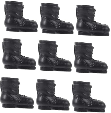 AKOOSY 10piezas Botas De Papá Noel Decorativas para Manualidades y Decoración Navideña De Unidades Accesorios Festivos para Navidad