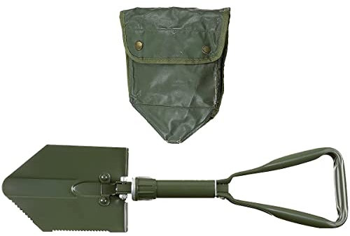 MFH BW Folding Spade with Cover Oliv