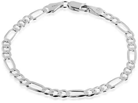 QUADRI - Elegante Silber Armband Herren 925 für Männer und Frauen - Herren Armband Silber 925 Breite 5mm - Länge 19 cm - Silberarmband Herren 925 Silber Made in Italy Zertifikat