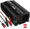 CAM2 Inverter a onda sinusoidale pura da 12 V a 220 V-240 V, 500 W, potenza di picco 1000 W, convertitore di tensione con presa 1AC e schermo a LED per computer portatile, riconoscimento intelligente