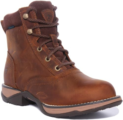 ARIAT Women’s Anthem Round Toe Lacer Waterproof Boot