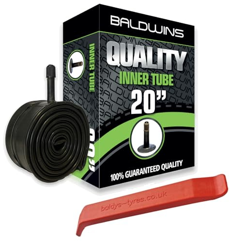 Baldwins FAT Bike innerslang 20 x 4,0 till 4,25 Schrader-ventil och bollens däckskydd