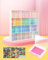 60 Stück Diamond Painting Aufbewahrungsbox und Schiffchen Regal, Diamond Painting Zubehör Boxen für Steine, 2-in-1 Diamond Art Schiffchen und aufbewahrung, Regal