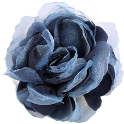 rockible Ramillete con Broche de Flores, Pin de Solapa de 8 cm para Vestido, Traje, Boda, Fiesta, Banquete de Baile, Armada