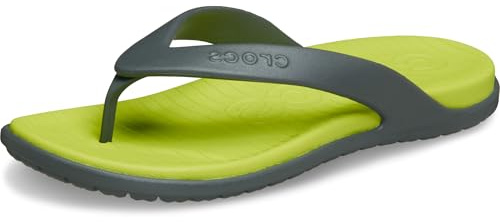 Crocs Infradito da uomo Coast, grigio ardesia, agrumi, taglia 40, Grigio Ardesia Agrumi, 41/42 EU