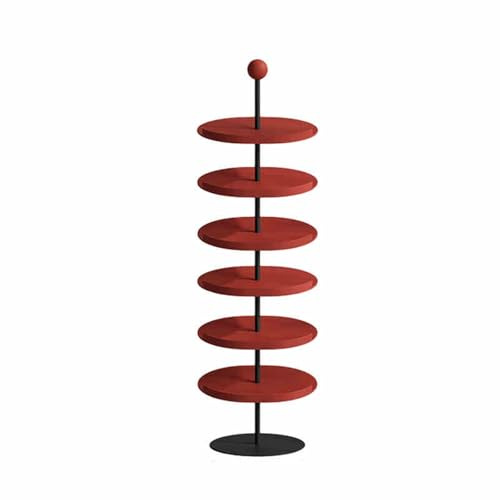 Scarpiera Girevole, Altezza Regolabile, Girevole a 360° con Barre in Acciaio, Organizer Girevole Rotondo per Scarpe, Set di stoccaggio per Scarpe in Metallo, per Ingresso, corridoio, Armadio