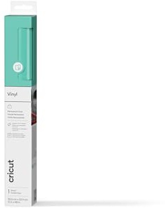 Cricut Permanent Adhesive Vinyl Sheet | 30.5 cm × 1.2 m | Gloss Mint | Self-Adhesive Vinyl for All Cricut Cutting Machines