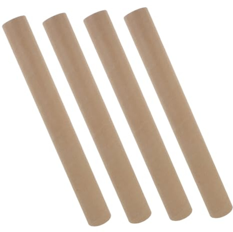 ABOOFAN 4 pezzi Tubo Cartone Kraft Rotondo Interno con Tappi Riutilizzabili per Spedizione e Stoccaggio Poster Disegni Stampe e Progetti