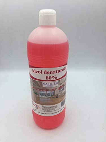ALCOL ETILICO DENATURATO AL 80%. LITRI 10